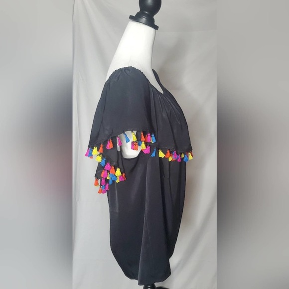 Plus Size I.N.C. Popsicle Off Shoulder Top - Picture 3 of 6